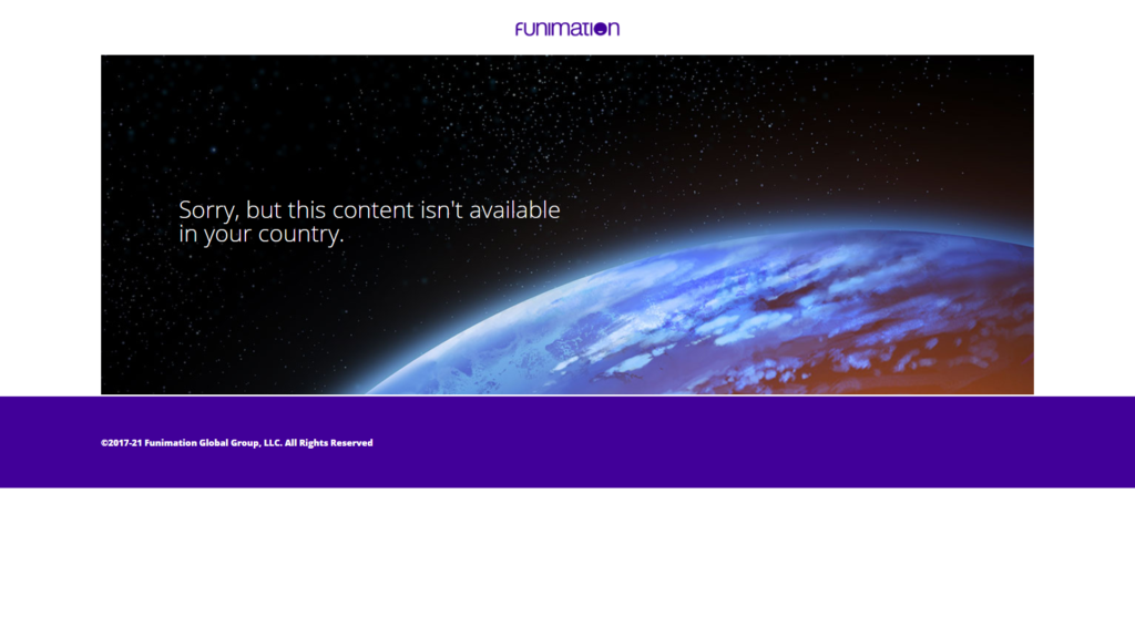Funimation Is Not Available In Your Region
