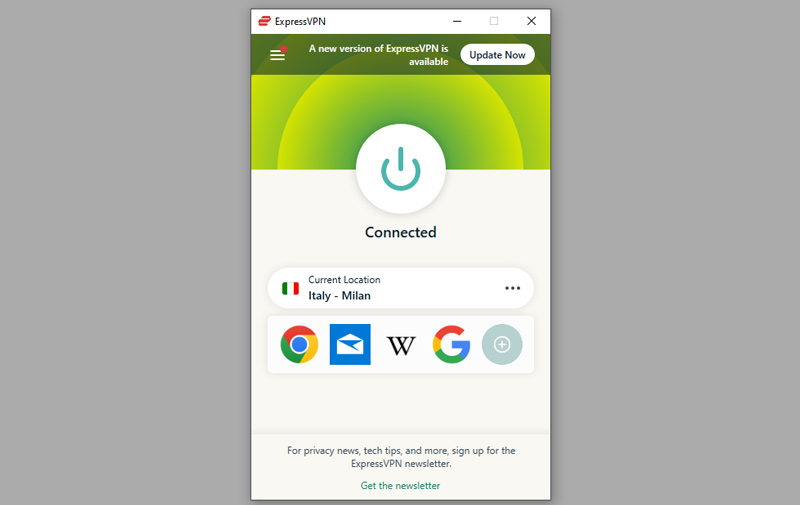 connect expressvpn to italy